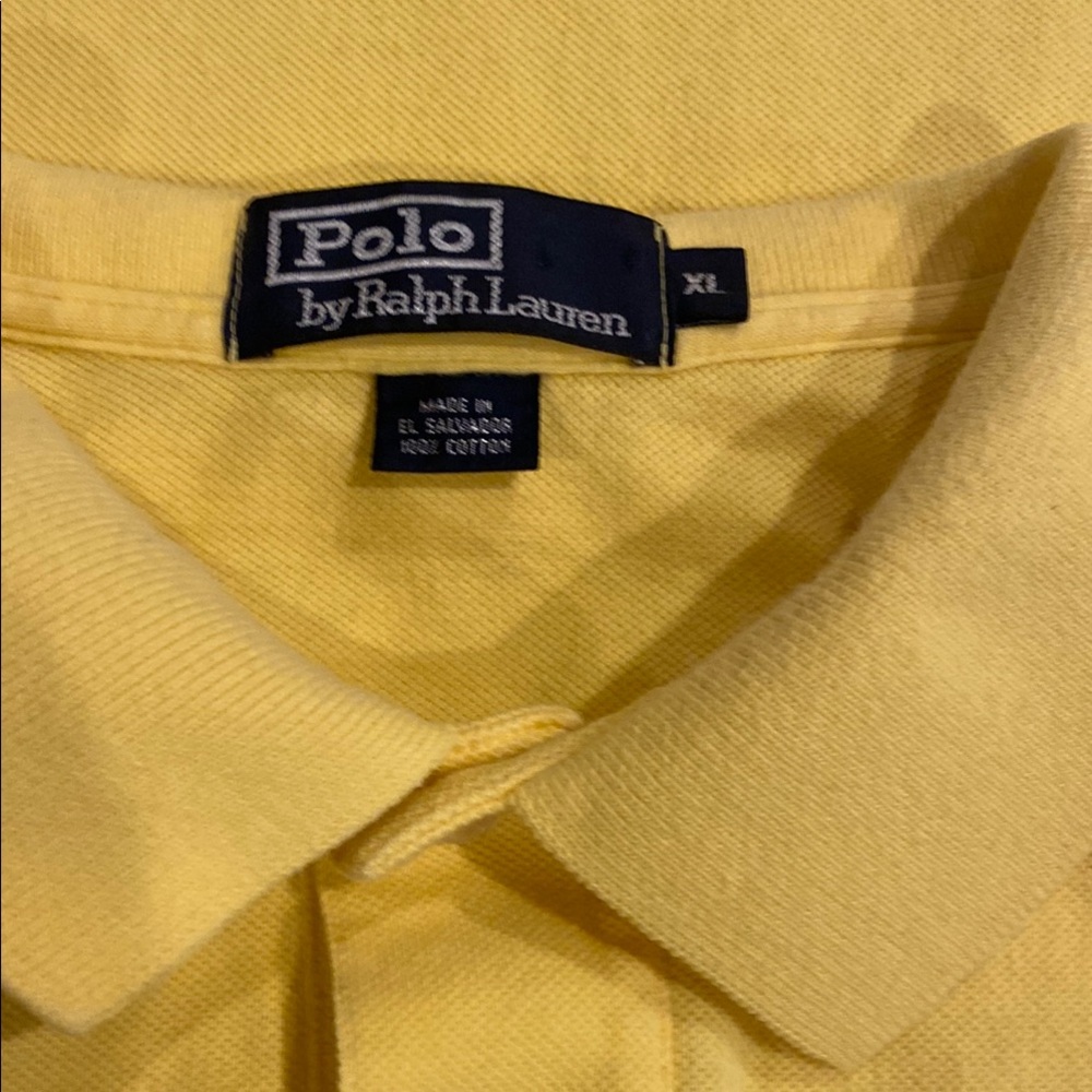 Polo Ralph Lauren Classic-Fit Cotton Polo Shirt Yellow Polo Shirt - Picture 11 of 14